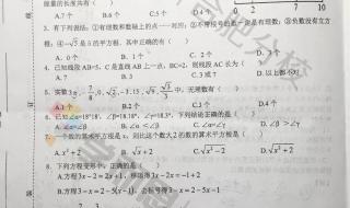 初一数学上册期末试题